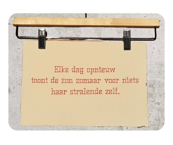 Originele handgeborduurde haiku